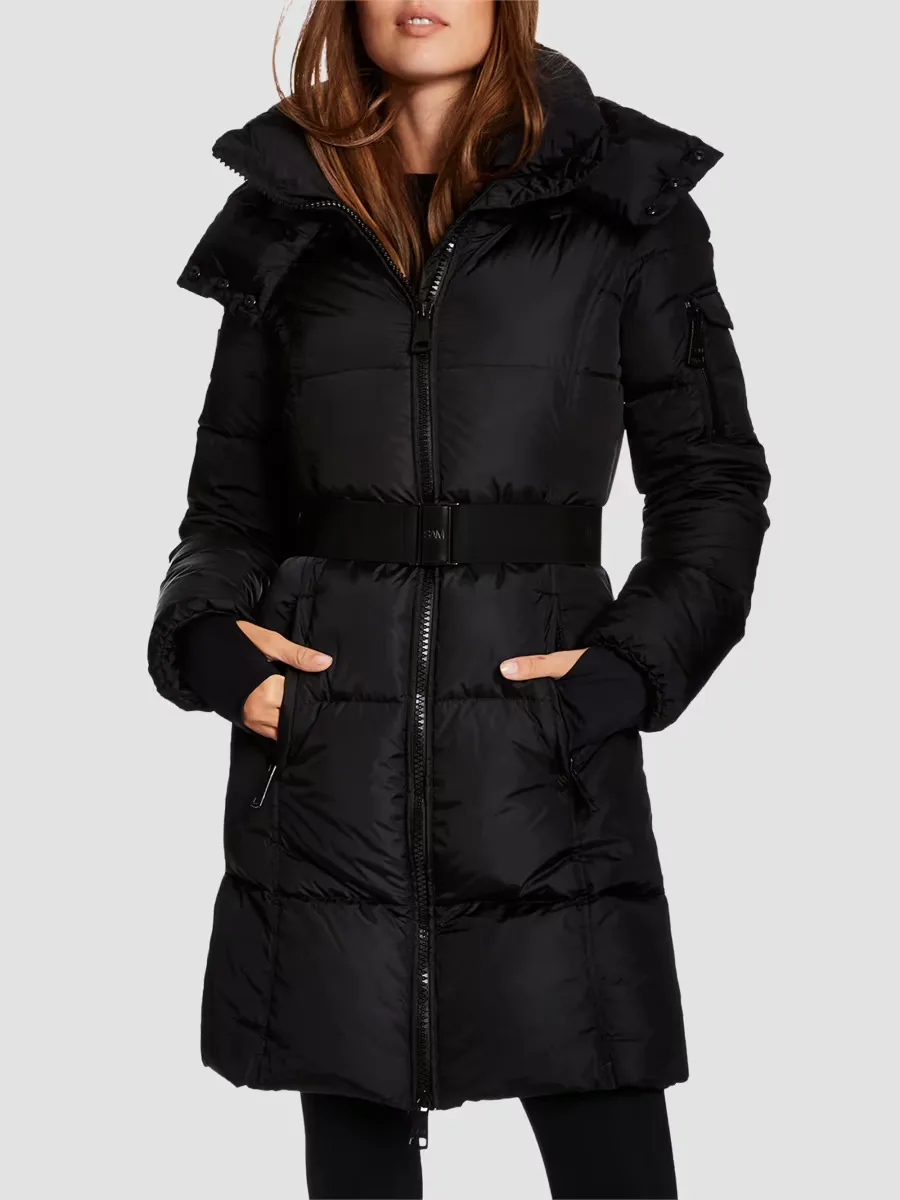 Noho Hooded Belted Down Coat by S.A.M.