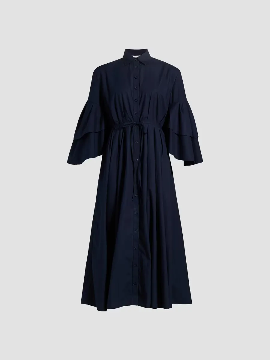 Fiesta Cotton Midi-Shirtdress by Rosie Assoulin