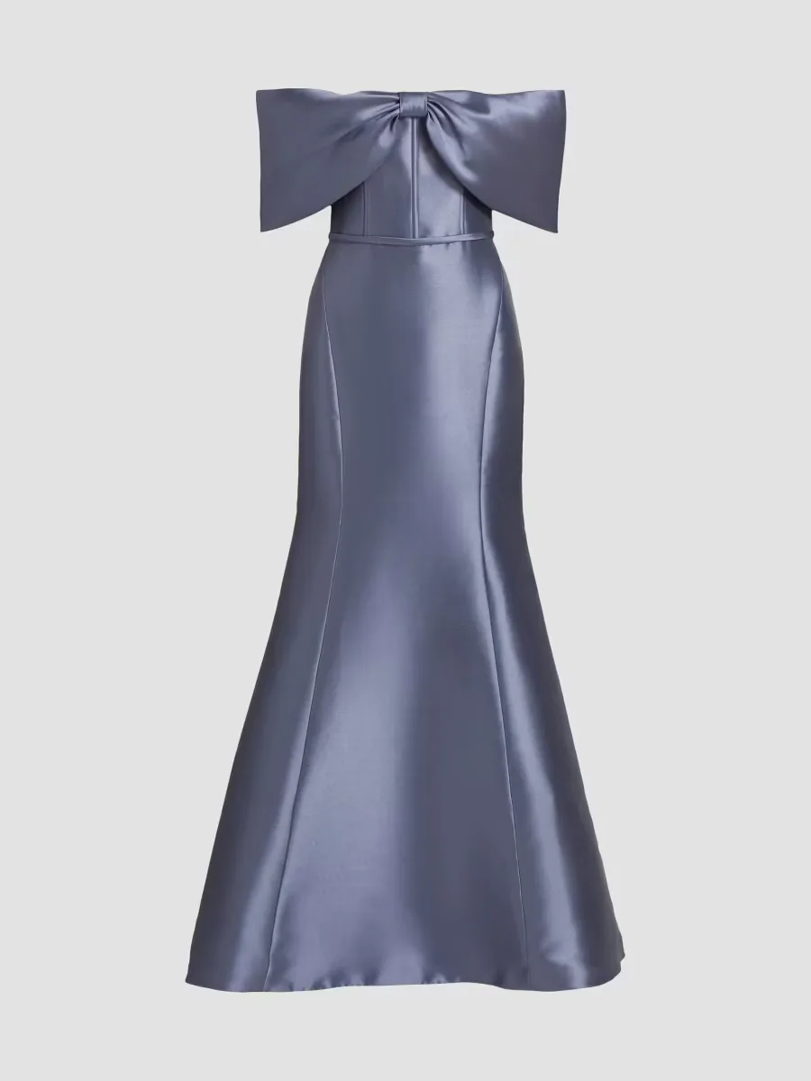 Mikado Off-The-Shoulder Gown by Amsale