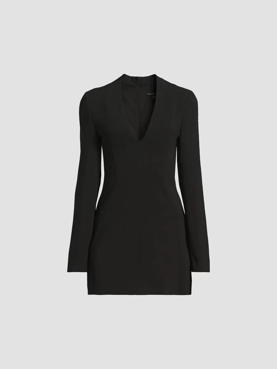Kenna Stretch-Crepe Micro-Minidress by Black Halo