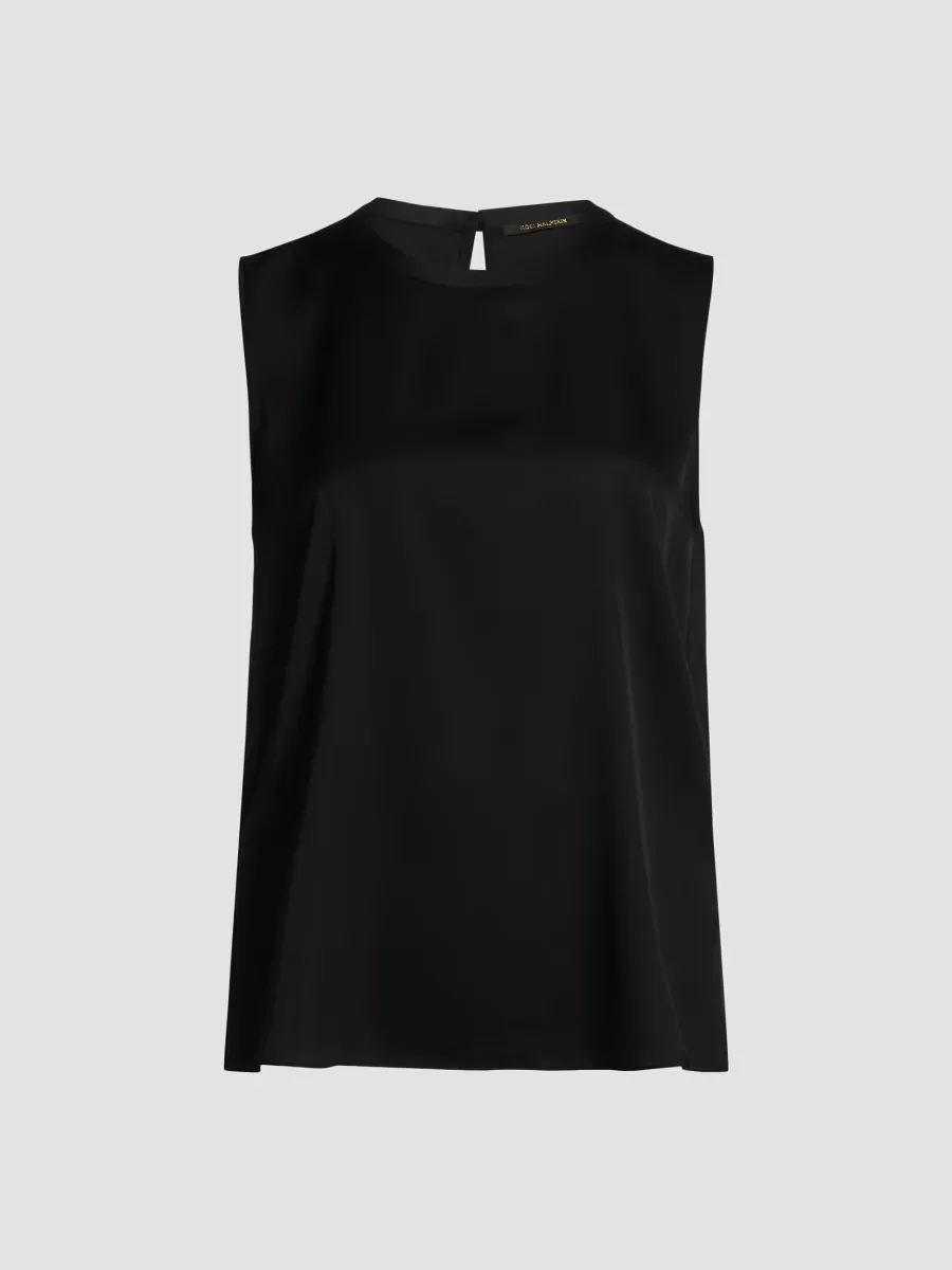 Aura Stretch Silk Crewneck Tank Top by Kobi Halperin