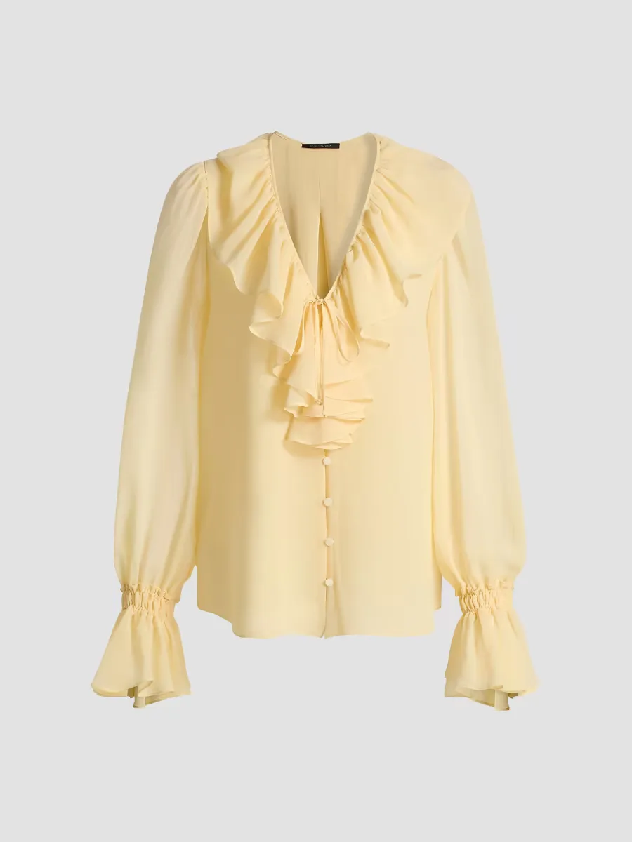Joslyn Ruffled Chiffon Blouse by Kobi Halperin