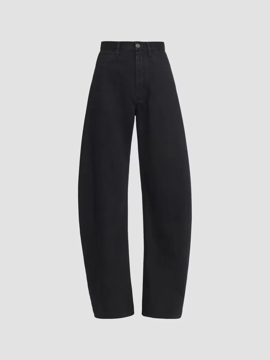 Round High-Rise Denim Jeans by ALAA