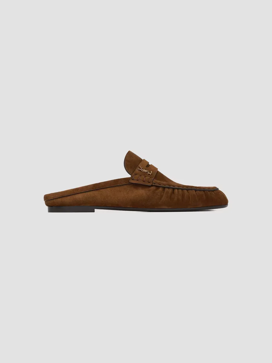 Le Loafer Mules in Suede by Saint Laurent