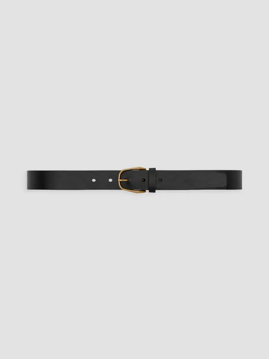 Minimal Belt in Leather by Saint Laurent