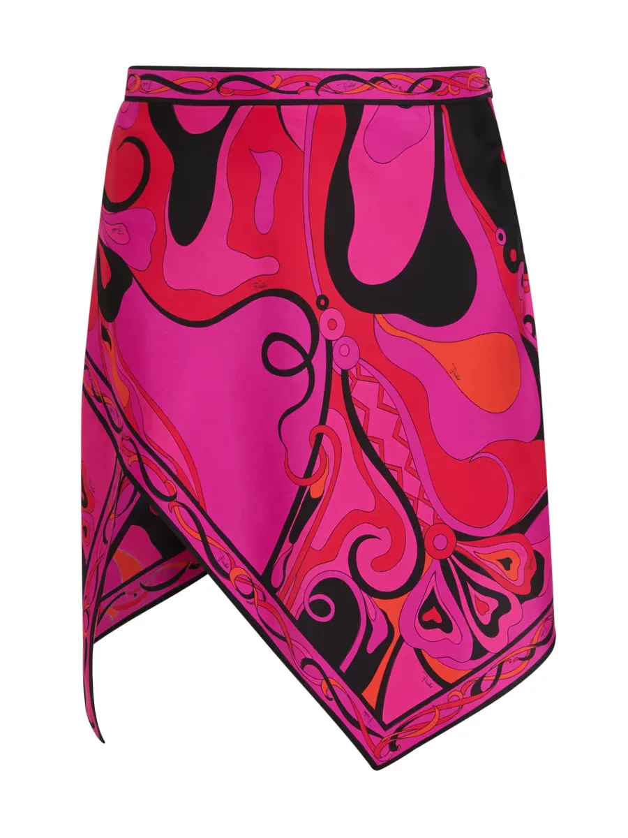 LAlba Printed Silk Twill Miniskirt by Pucci