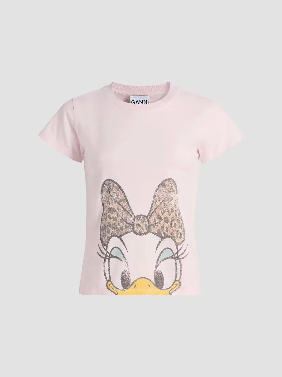 Daisy Cotton Jersey T-Shirt by GANNI