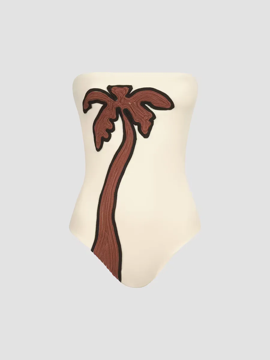 Palm One-Piece Swimsuit by Johanna Ortiz