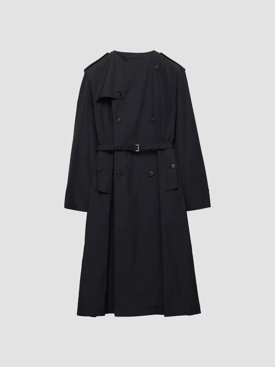 Cotton Blend Coat by Prada