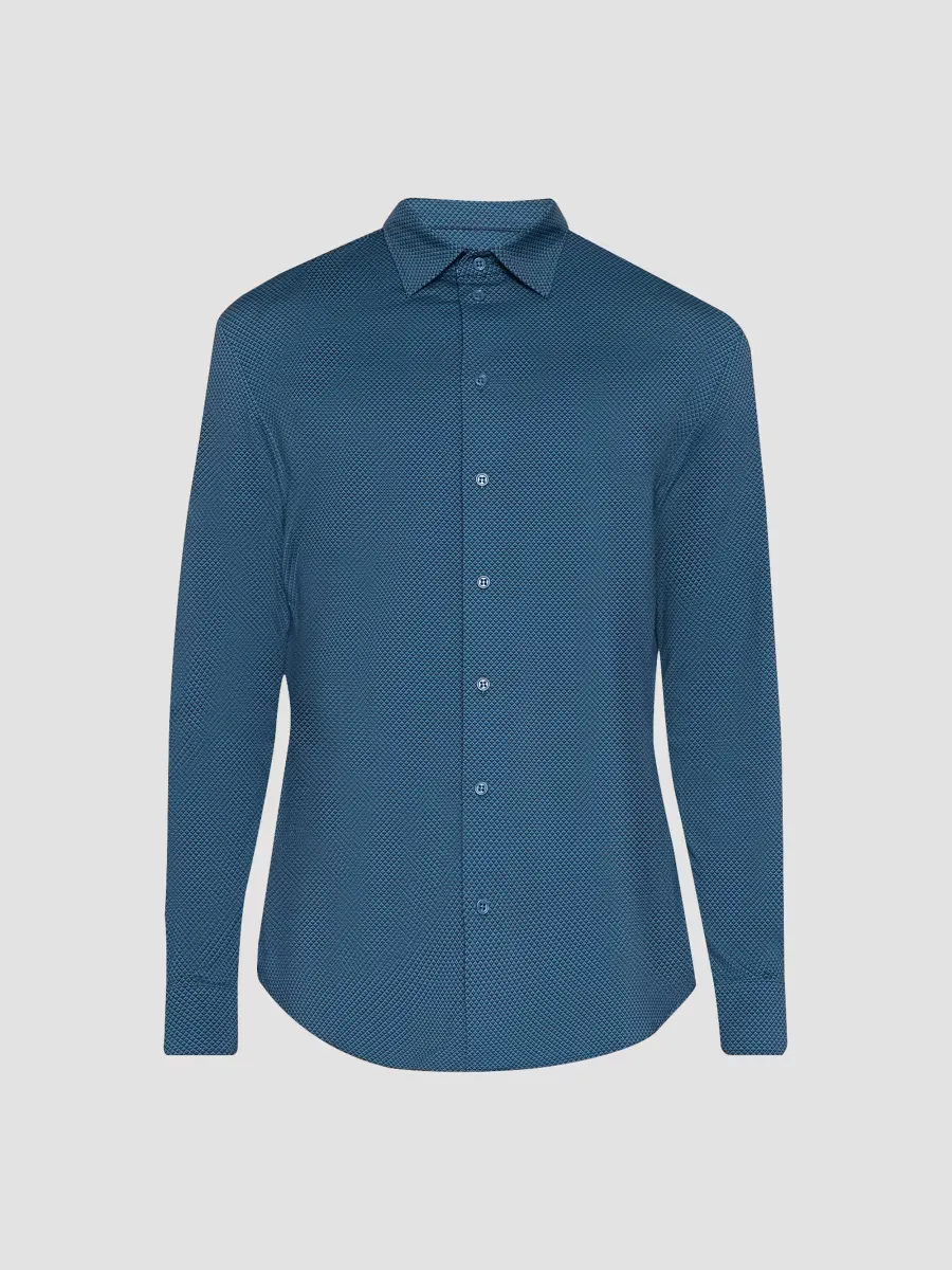 Emporio Armani Micro Diamond Jersey Sport Shirt by Armani