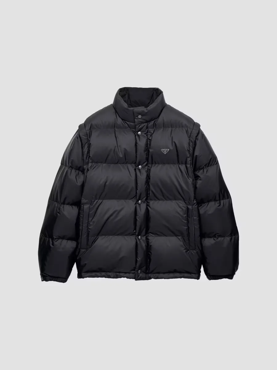 Medium-Weight Re-Nylon Down Jacket by Prada