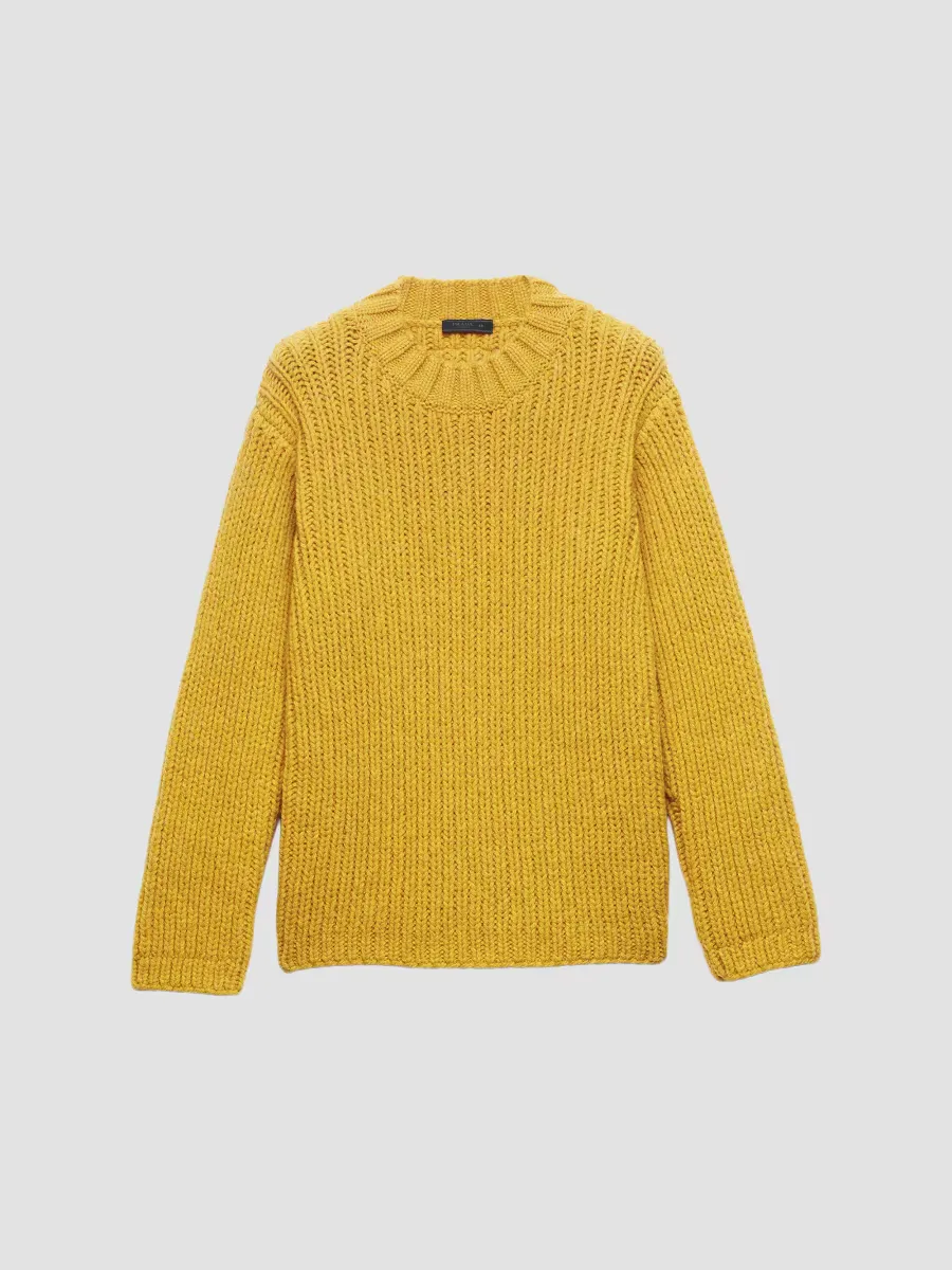 Shetland Wool Crewneck Sweater by Prada