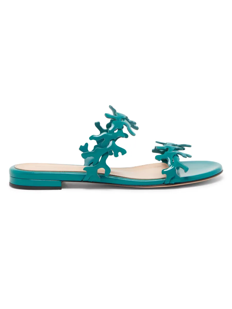 Nuit Patent Leather Sandals by Gianvito Rossi