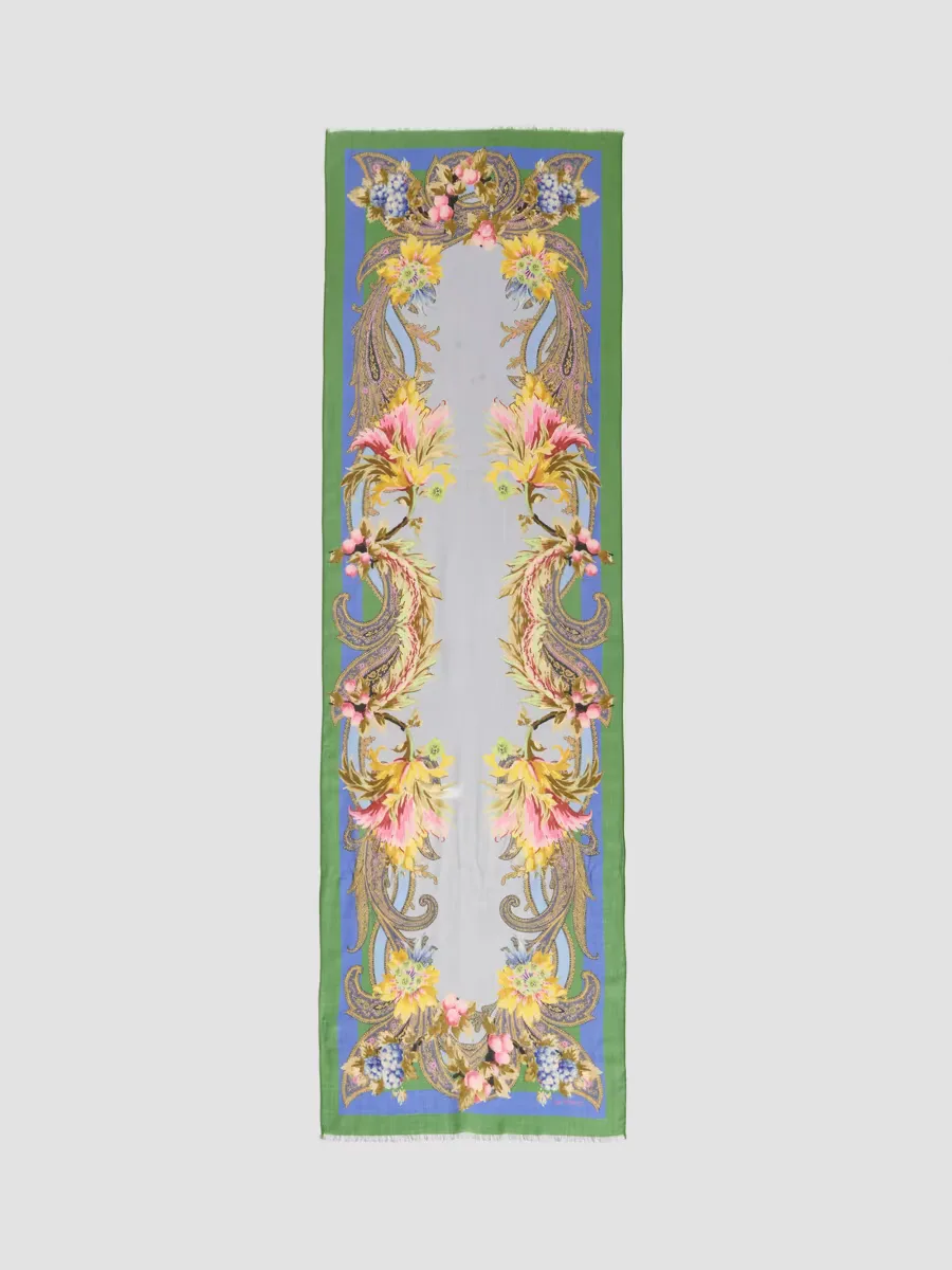 Printed Cashmere-Blend Scarf by ETRO