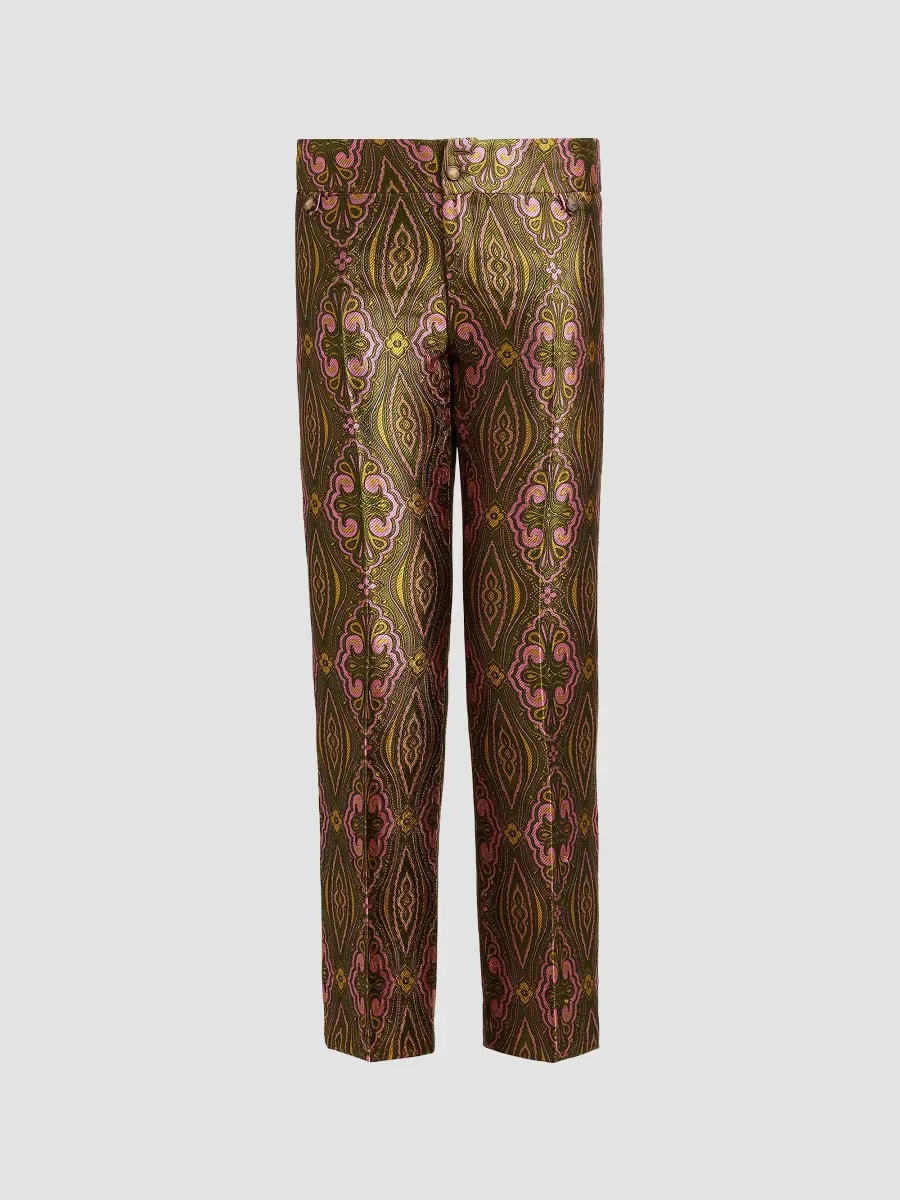 Jacquard Straight-Leg Trousers by ETRO