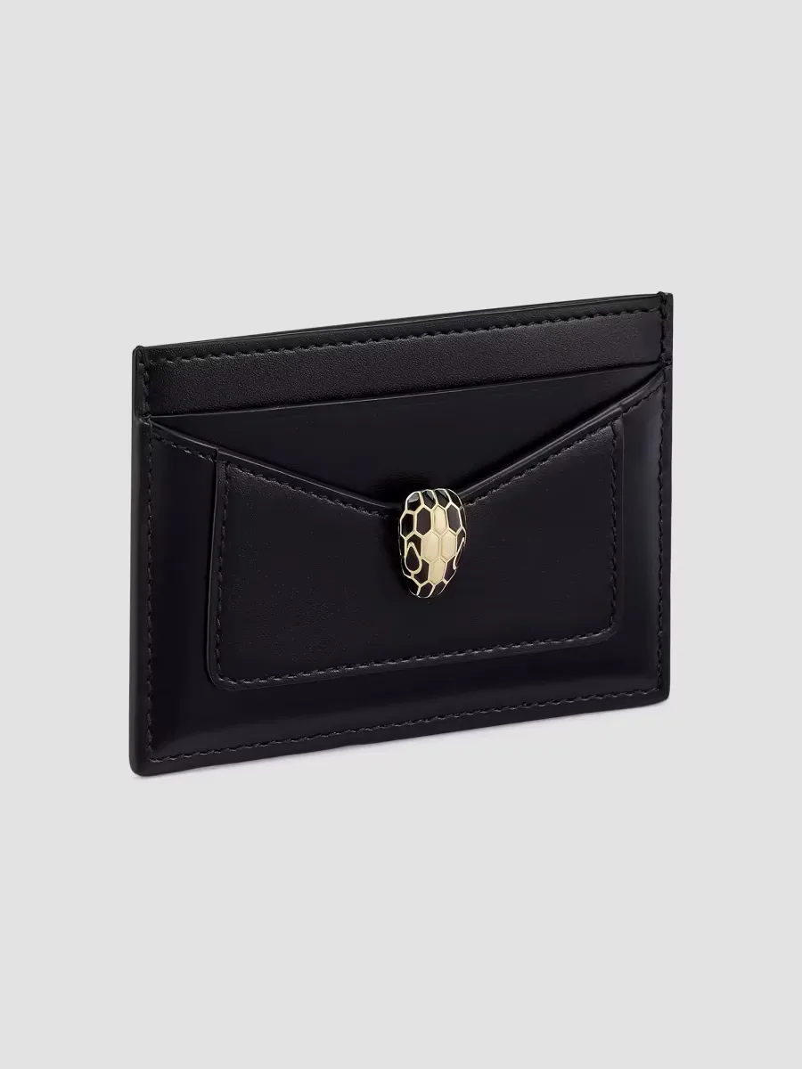 Serpenti Forever Leather Card Holder by BVLGARI