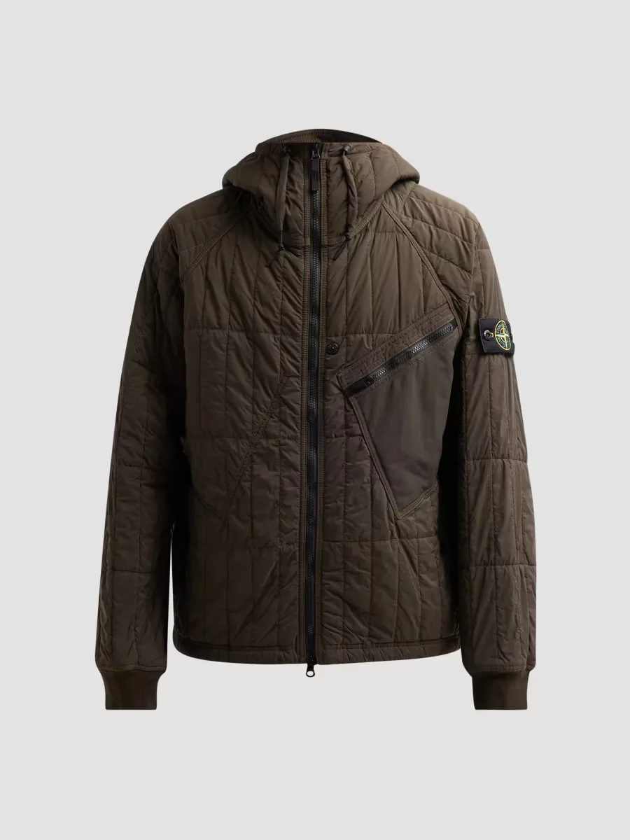 Capospalla Quilted Nylon Hooded Jacket by Stone Island