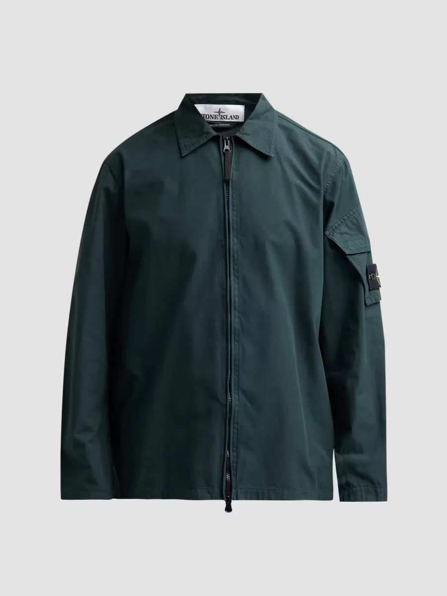 Camicia Cotton Full-Zip Jacket by Stone Island