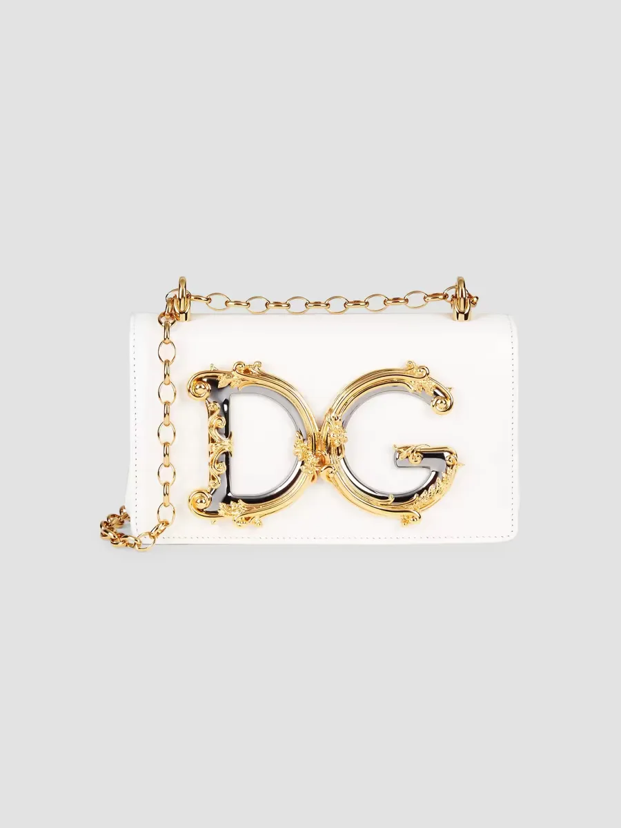 D & G Girls Leather Crossbody Bag by Dolce & Gabbana