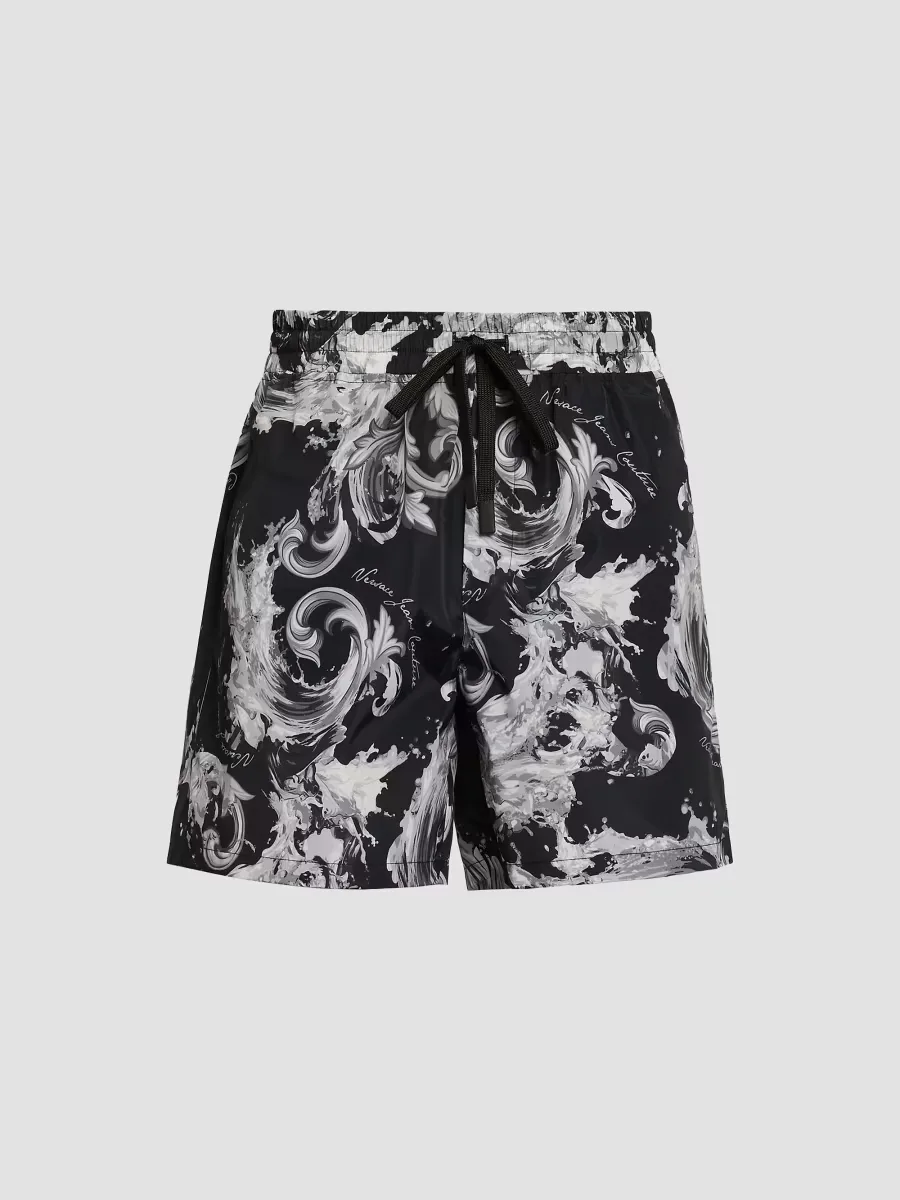 Filigree Drawstring Shorts by Versace Jeans Couture