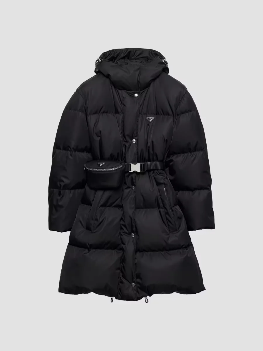 Nylon Down Coat by Prada