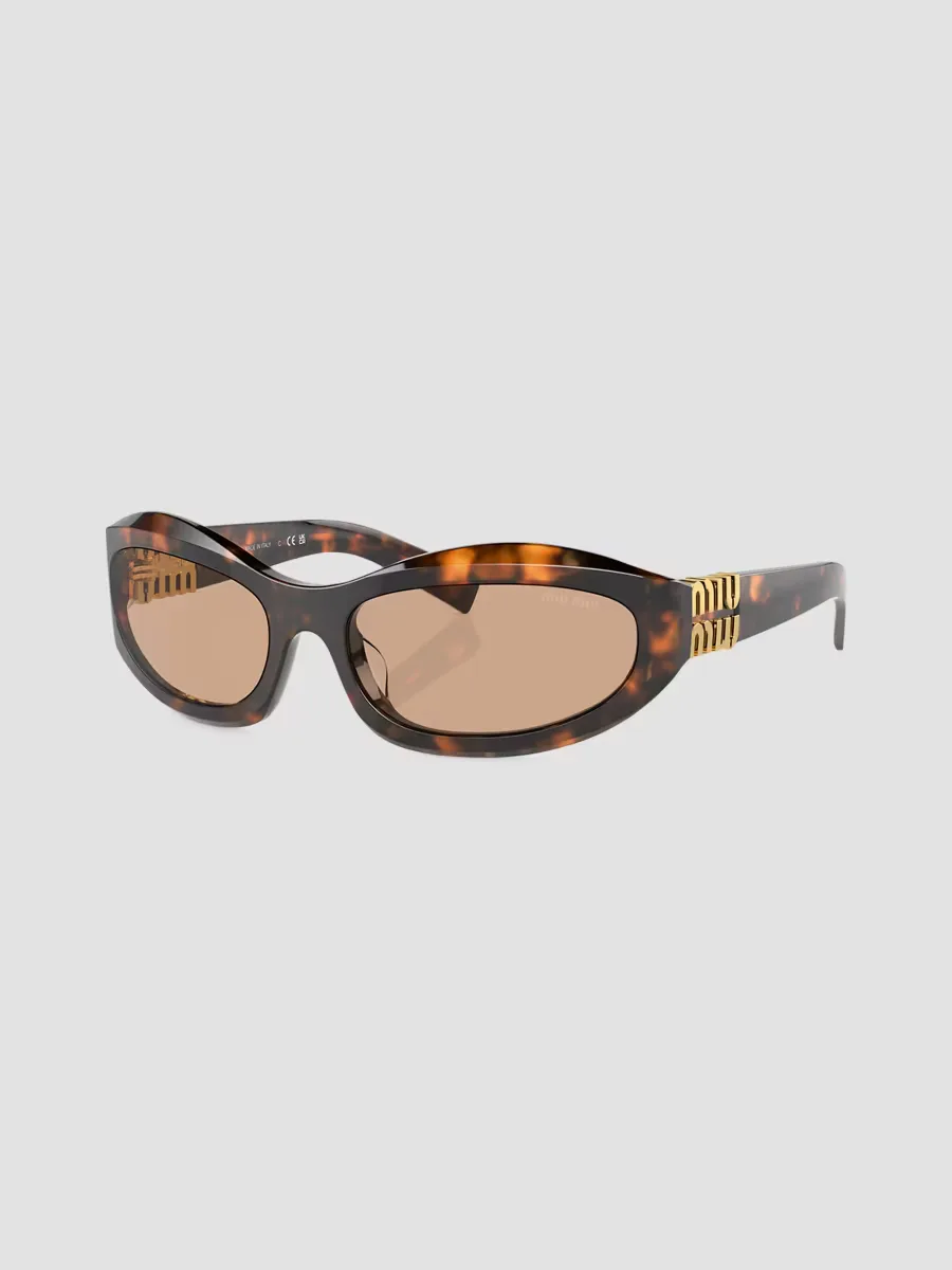 Logo Oval Sunglasses by Miu Miu