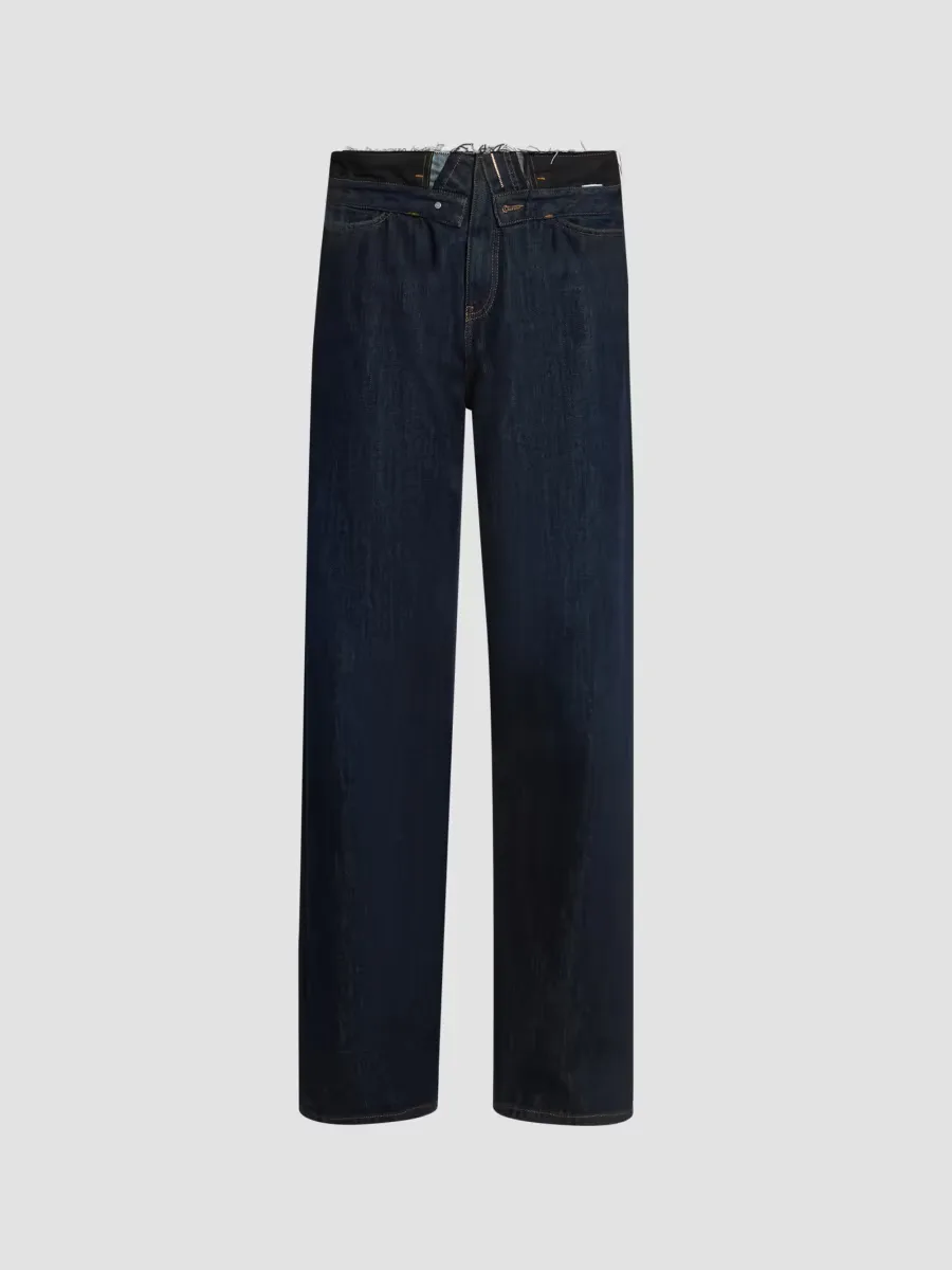 Distressed Mid-Rise Jeans by Martin Margiela