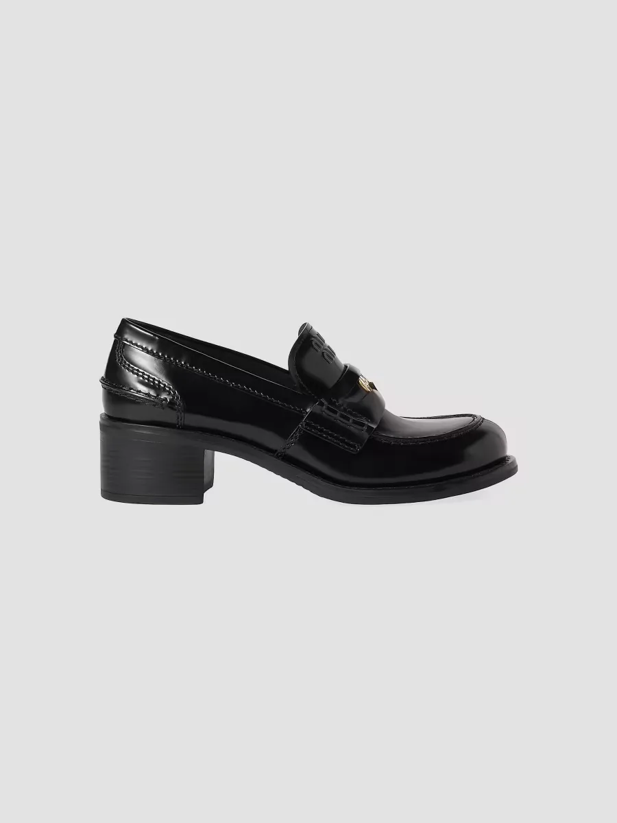 Brushed Leather Loafers