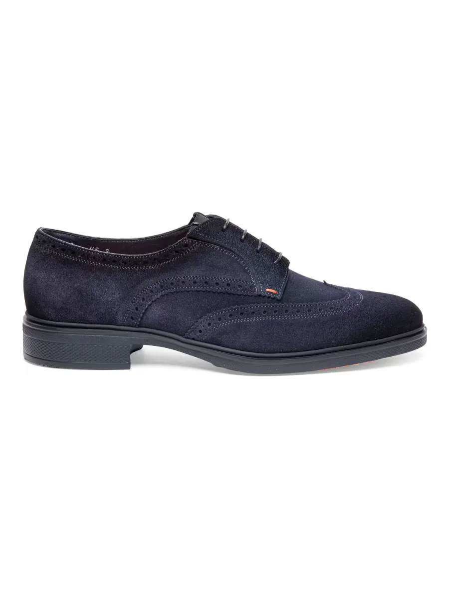 Easy Suede Brogues by Santoni