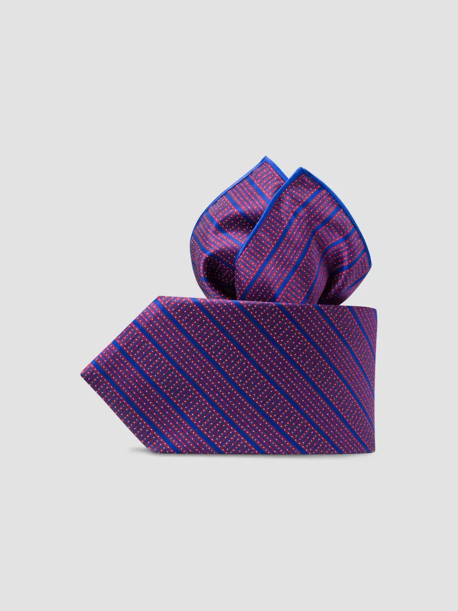 Luxury Printed Silk Tie Set by Stefano Ricci