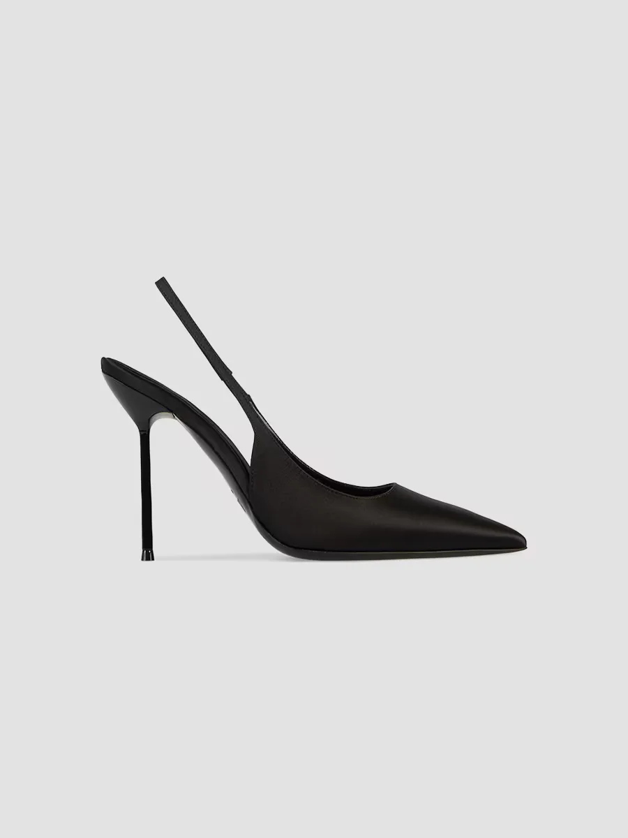Lidia 105MM Satin Slingback Pumps by Paris Texas
