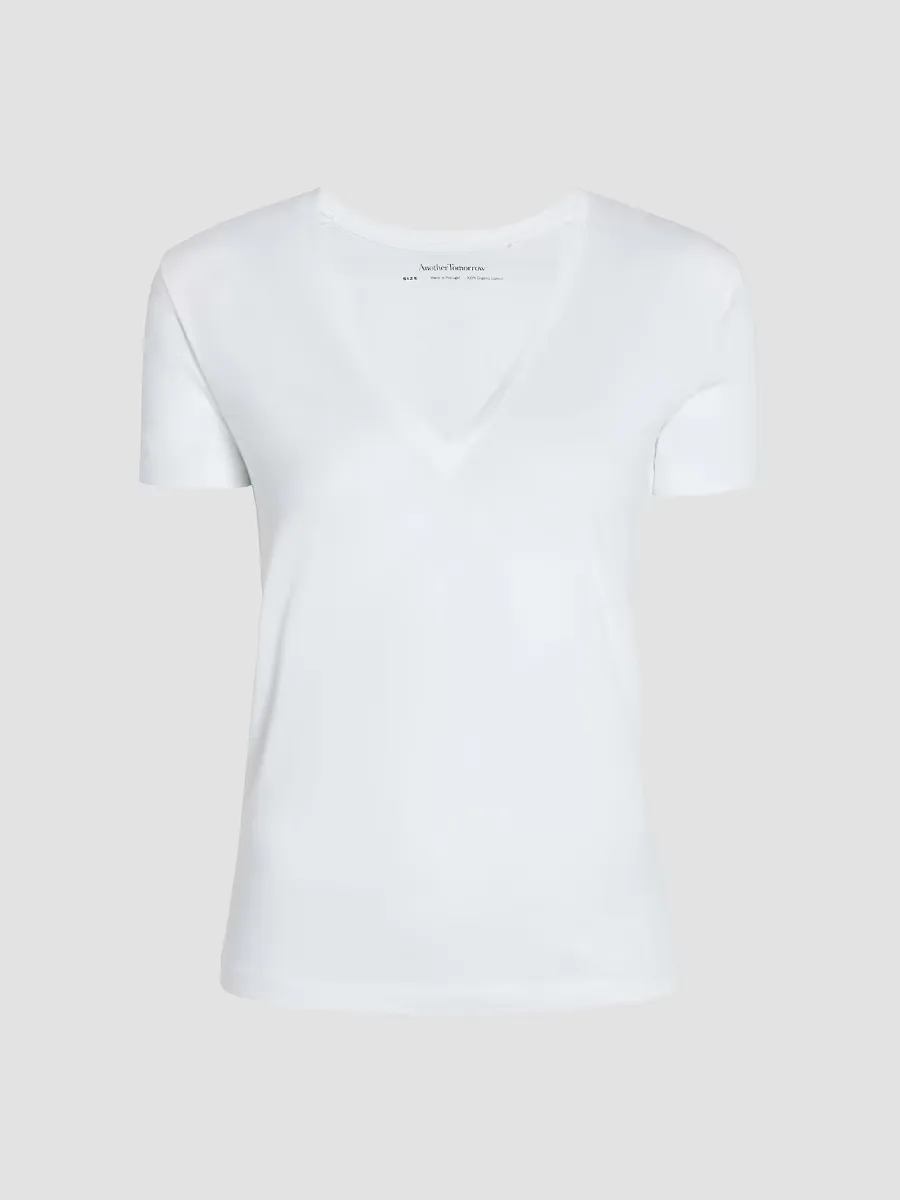 V-Neck Tee by Another Tomorrow
