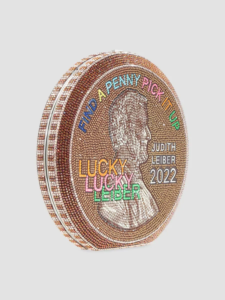 Lucky Penny Crystal Clutch by Judith Leiber
