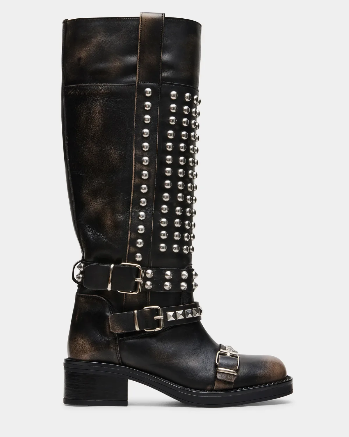 Static Block Heel Boots by Steve Madden