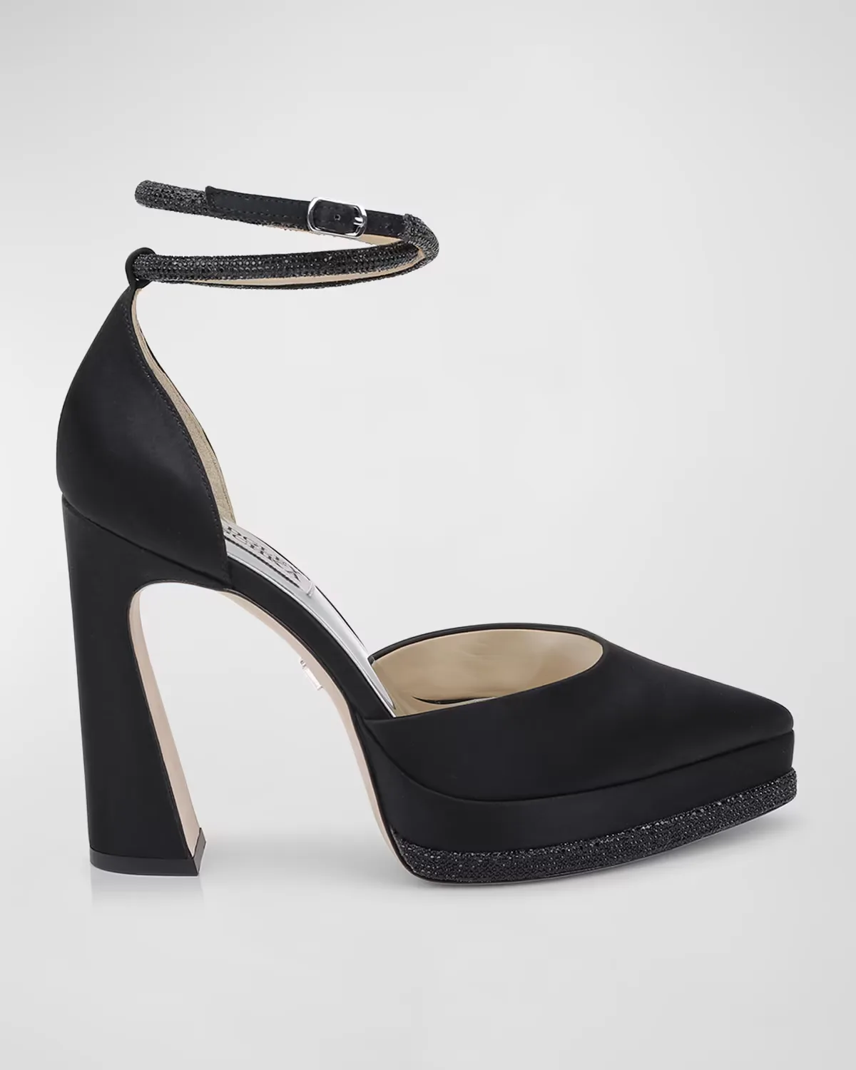 Eliana Embellished Satin Cocktail Pumps by Badgley Mischka