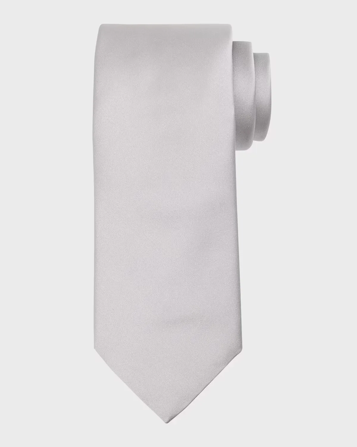 Satin Silk Tie by Canali