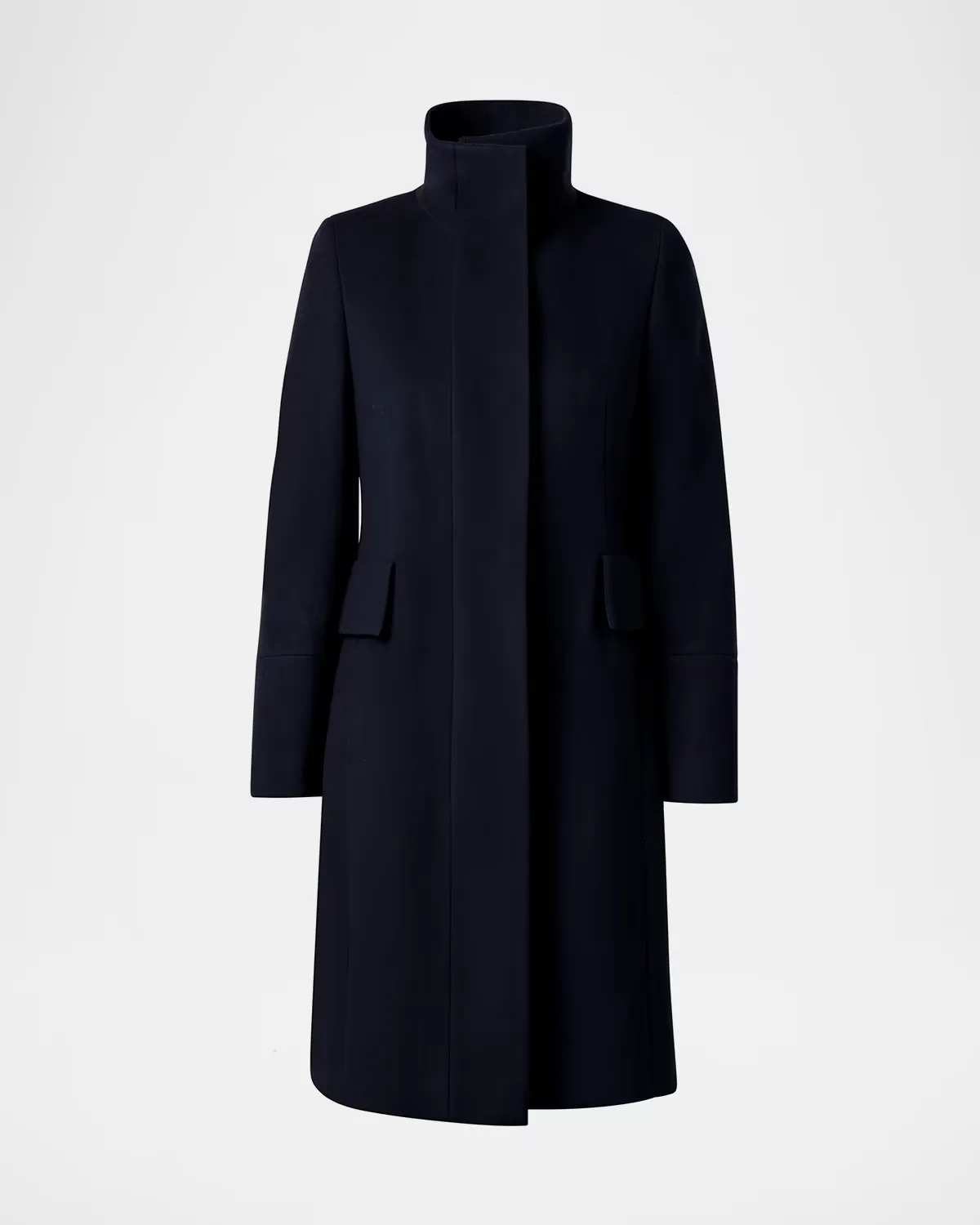 Duffle Knee-Length Wool Coat by Akris Punto