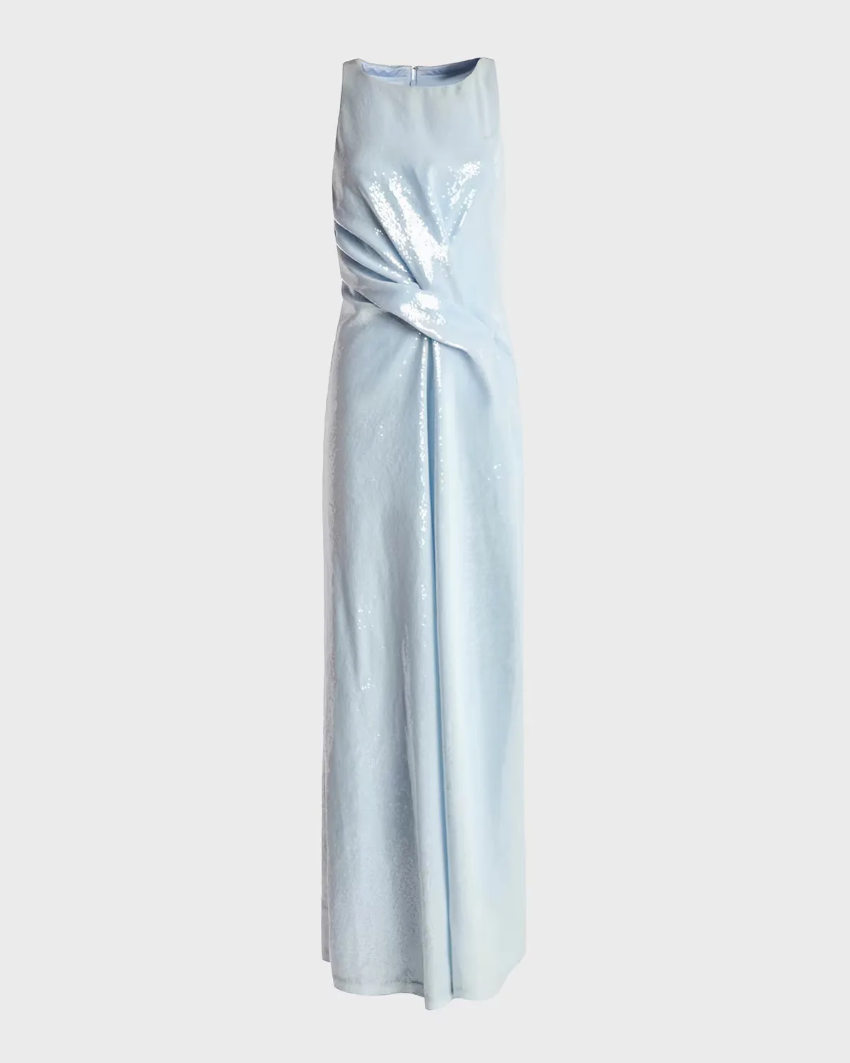 Kate Draped Sequin Column Gown by Kate Barton