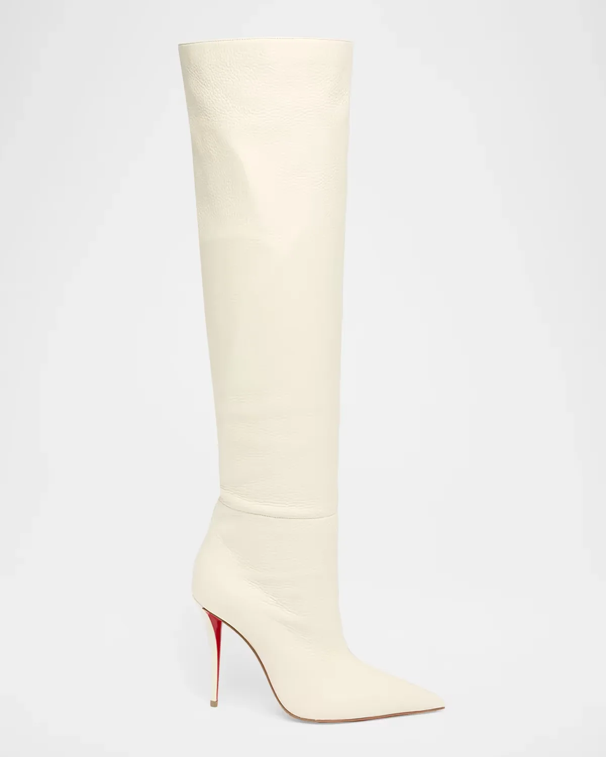 100mm Zependris Leather Boots by Christian Louboutin