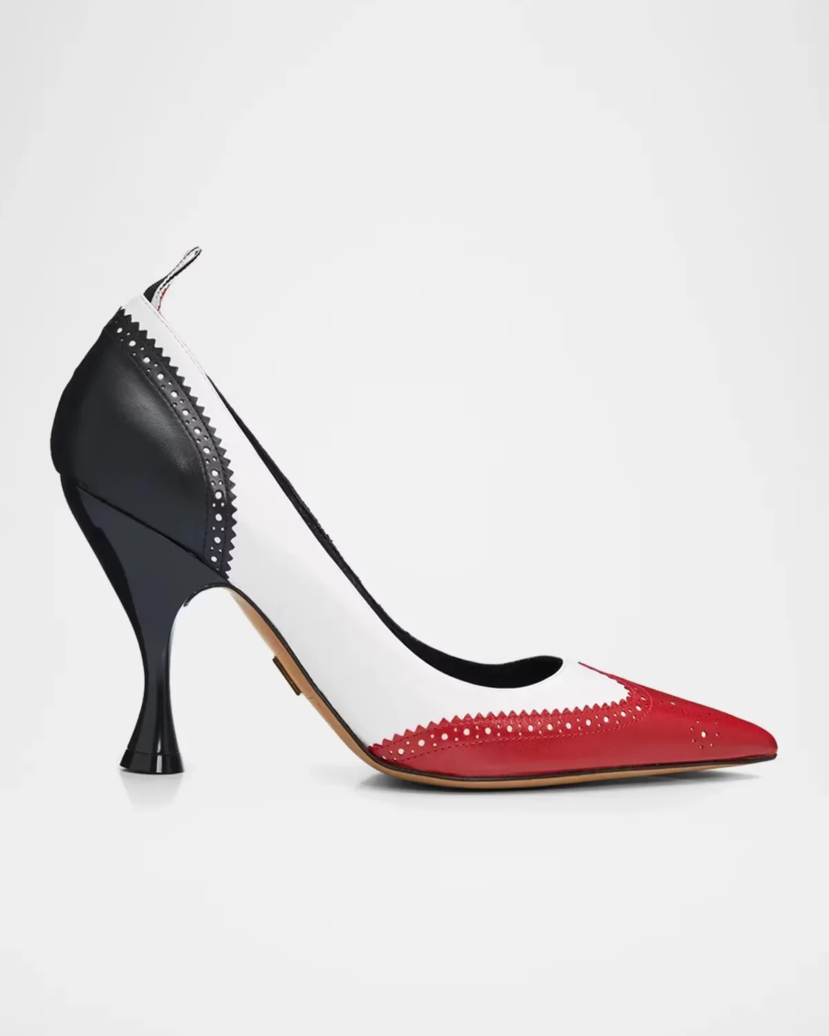 90MM Wingtip Leather Pumps by Thom Browne