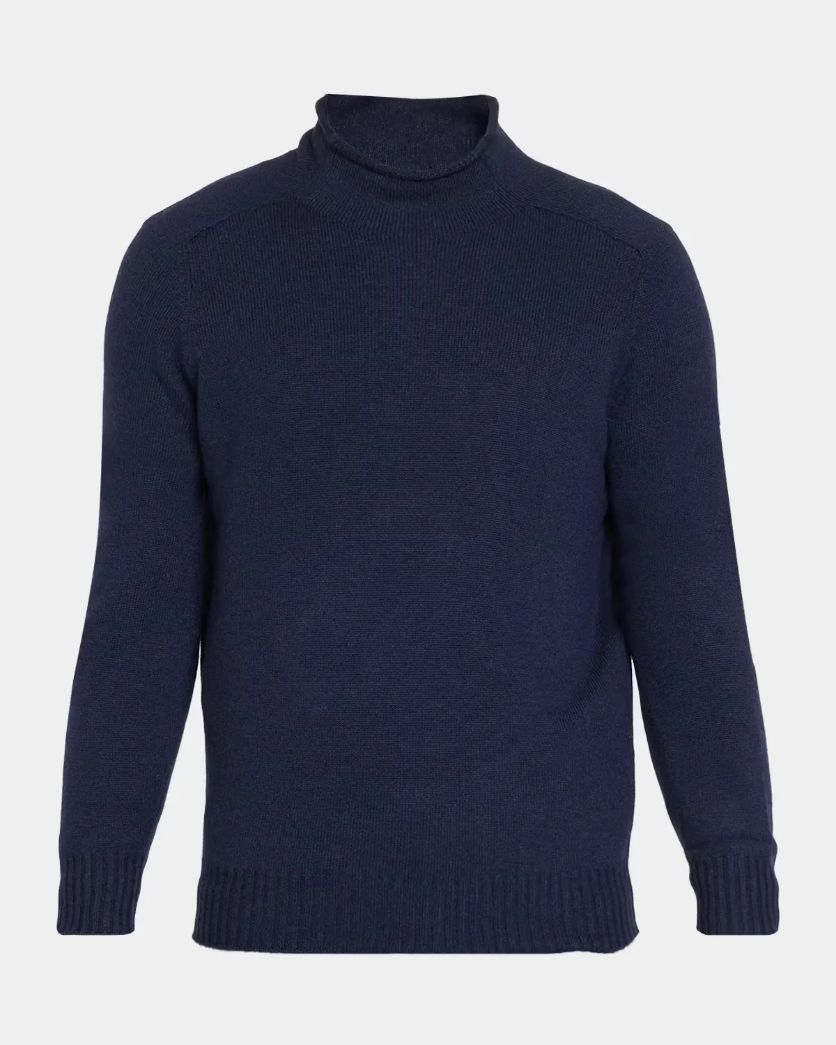 Cotton & Cashmere Rolled-Turtleneck Sweater by Brunello Cucinelli