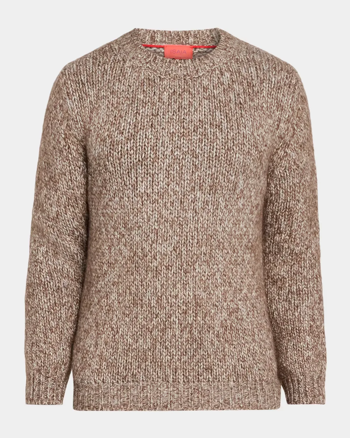 Melange Wool-Cashmere Knit Sweater by Isaia