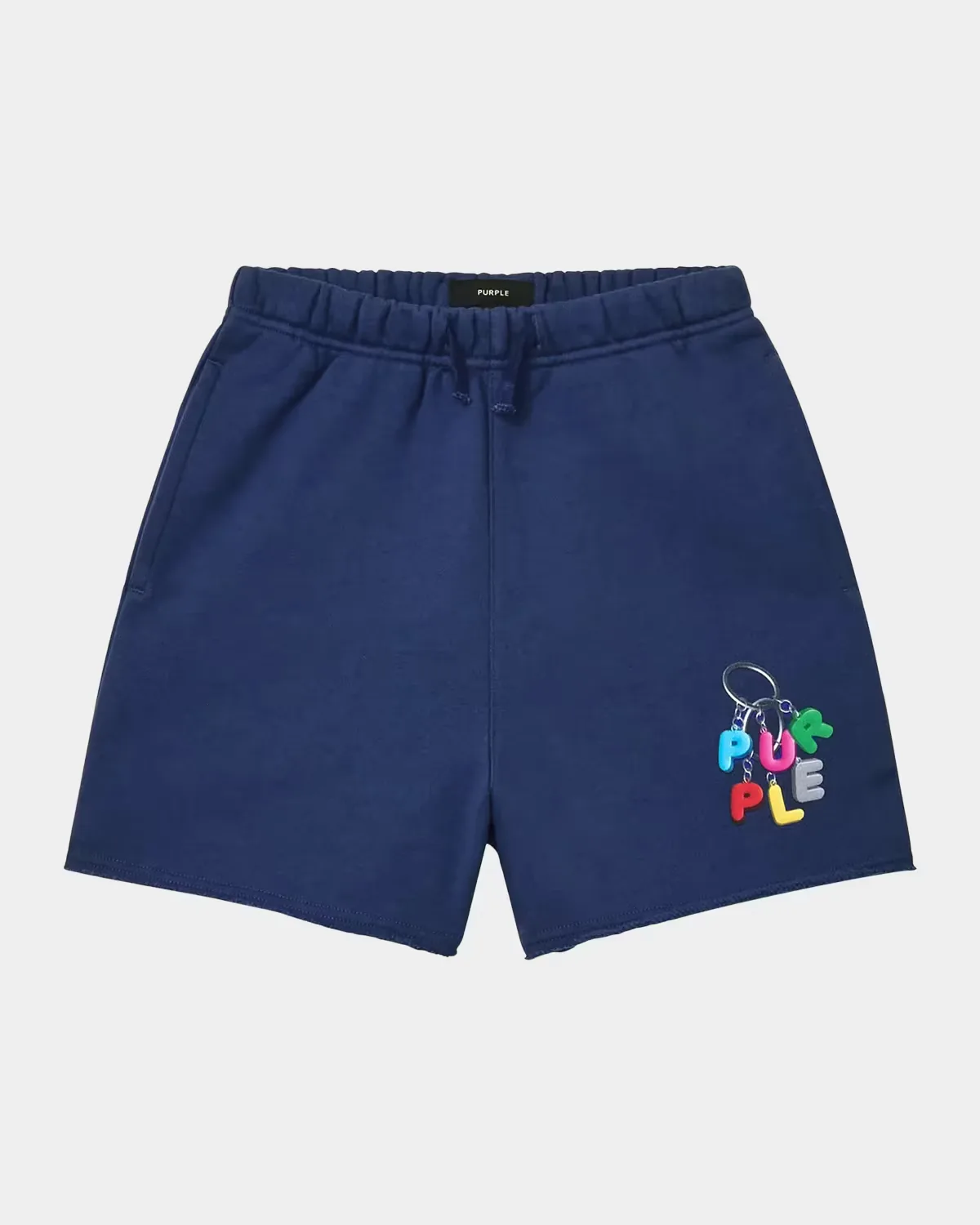 Logo Fleece Raw-Edge Shorts by PURPLE