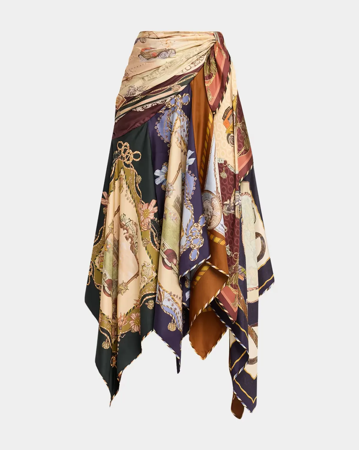 Valiant Draped Silk Scarf Skirt by Zimmermann