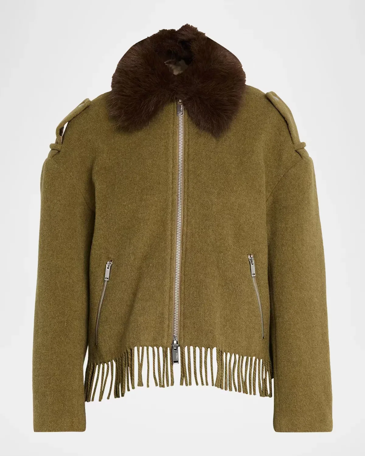 Wool-Blend Scarf-Hem Jacket by 3.1 Phillip Lim