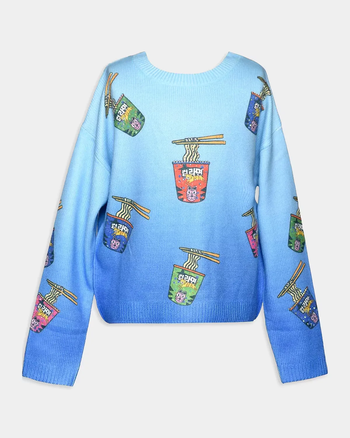 Noodle-Print Knit Sweater by Hannah Banana