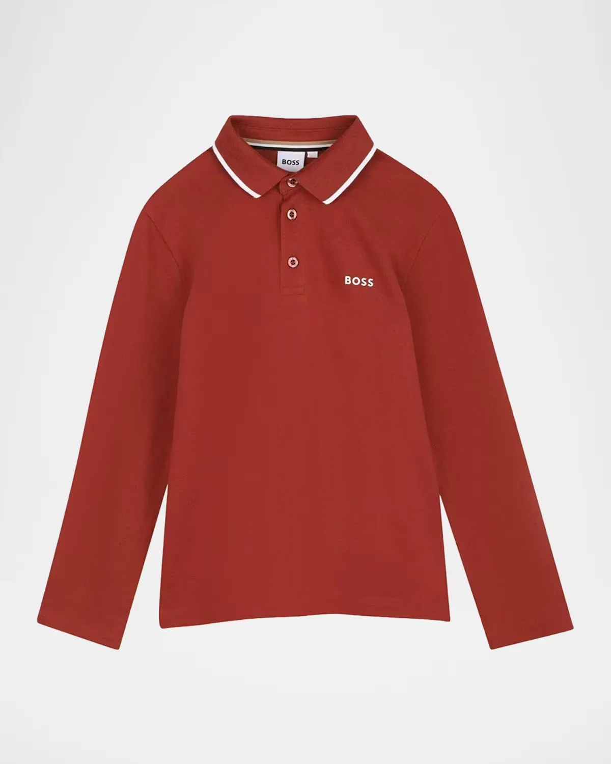 Long-Sleeve Polo Shirt by BOSS