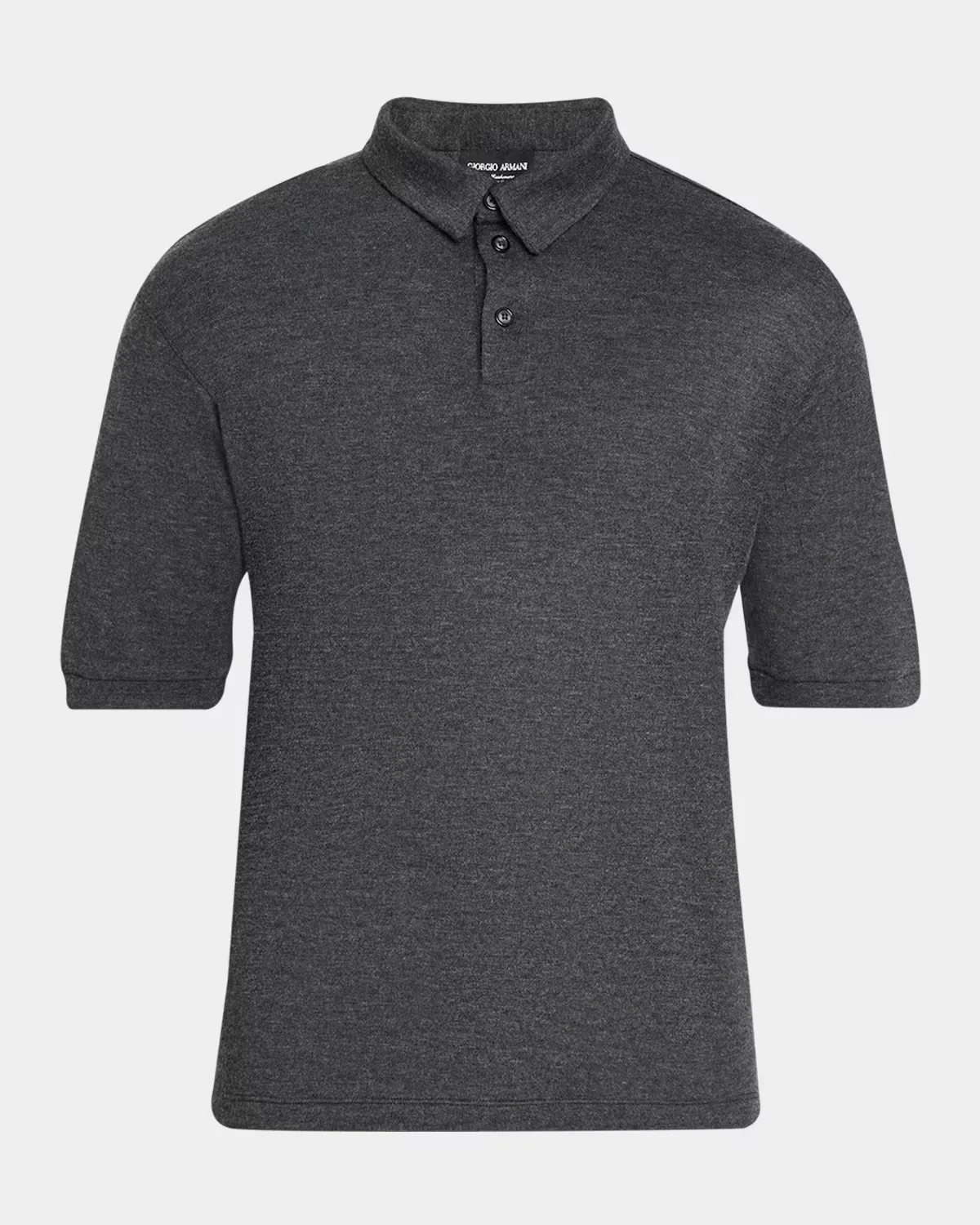 Cashmere Knit Polo Shirt by Armani