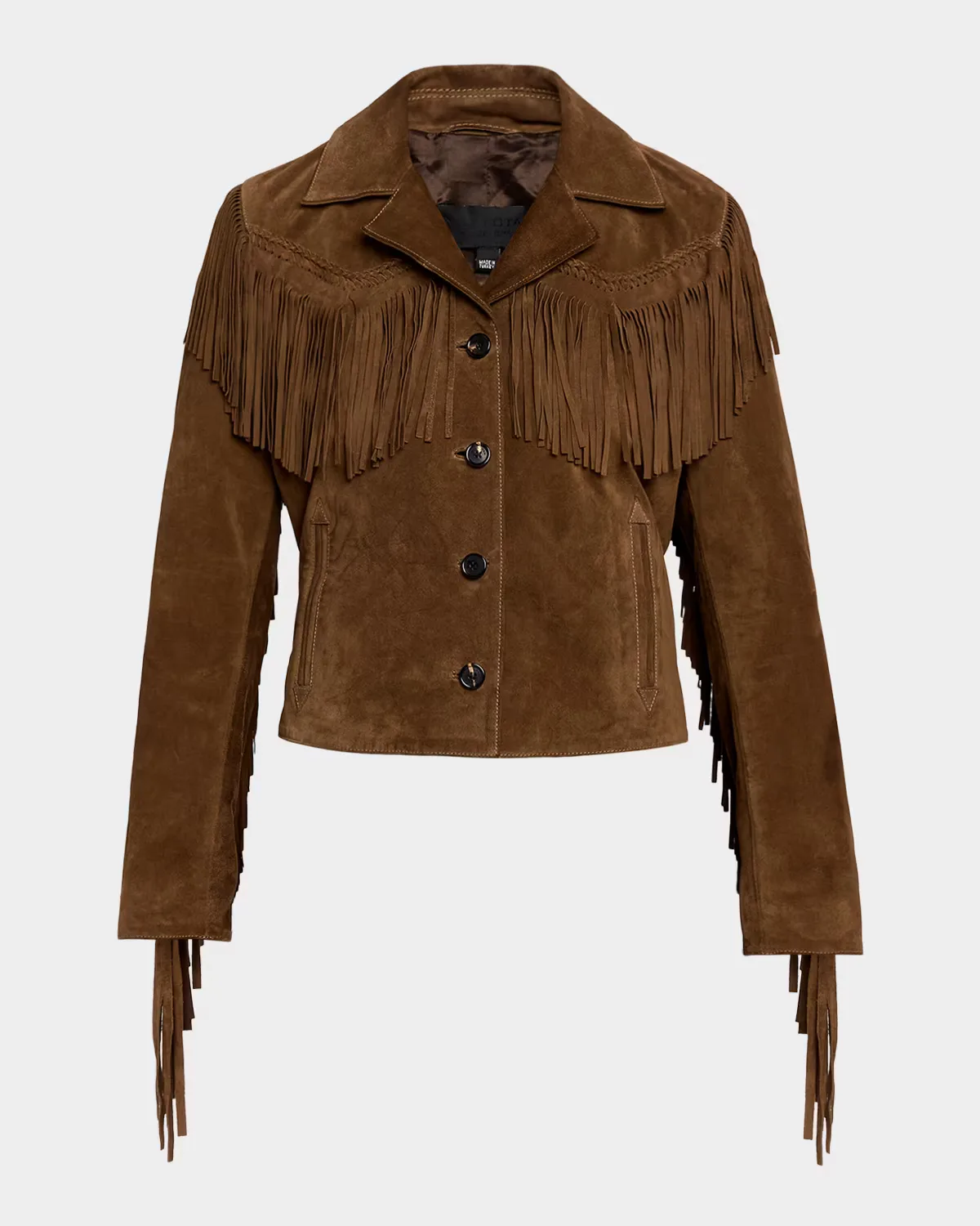 Eloi Fringed Suede Jacket by Nili Lotan