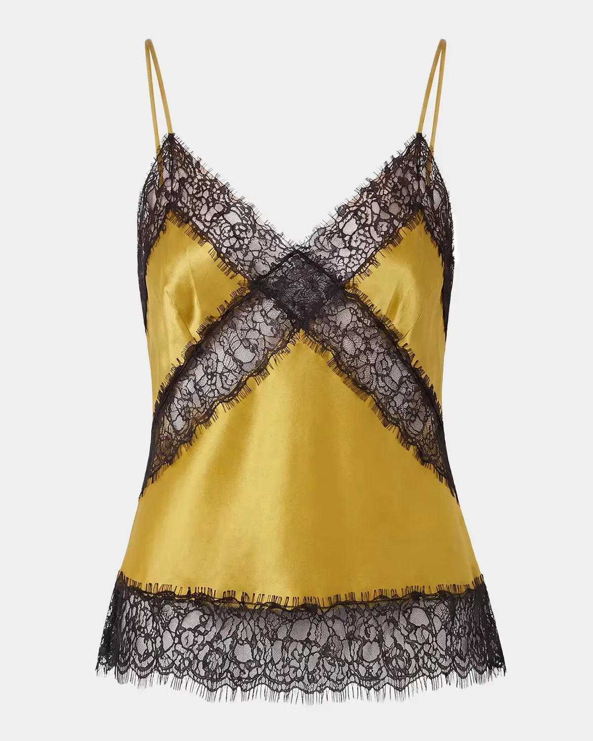 Lou Lace-Trim Satin Cami by NICHOLAS